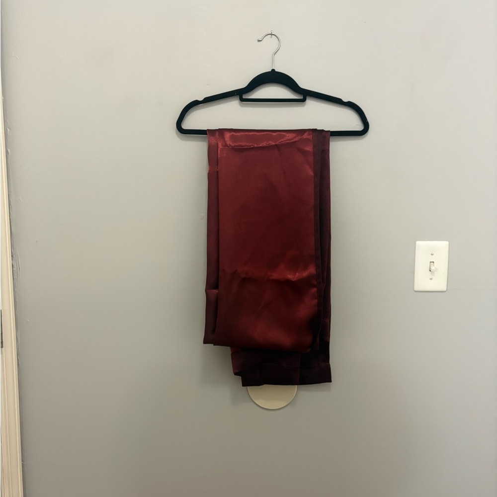 Elegant burgandy blackout energy saving curtain panel - Picture 3 of 10
